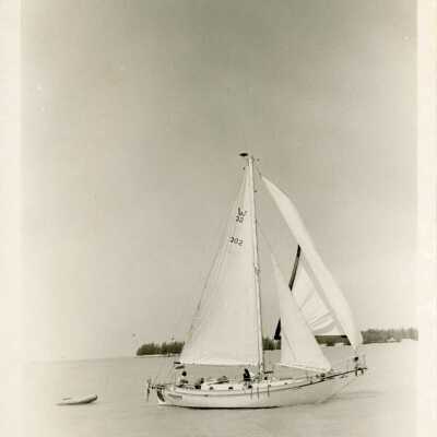 Sailboat in Key West Harbor