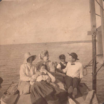 Unknown group on boat