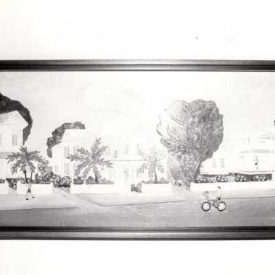 Artwork of a street scene: Copyright: © Key West Art & Historical Society; Origformat: Print-Photographic