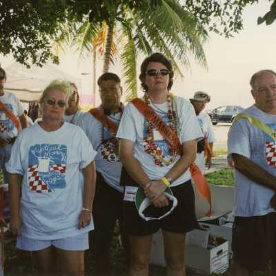 A group of unknown people.