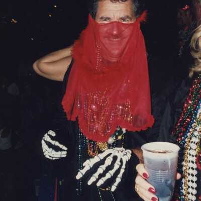 Unknown person dressed up.