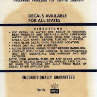 Key West Fish Travel Decal Instructions