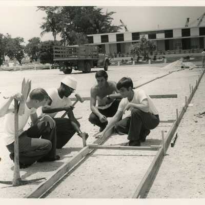 U.S. Navy men doing some work