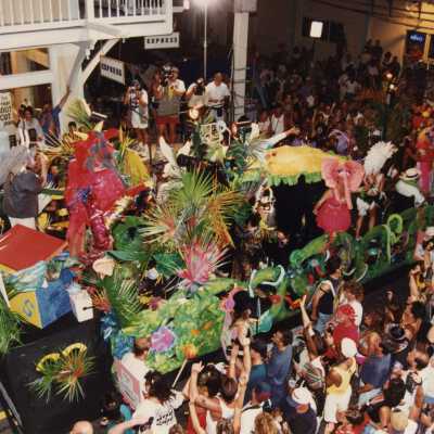 A float in the parade.