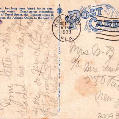 Steamship Dock at Foot of Duval Street, Key West, Florida: © Key West Art & Historical Society