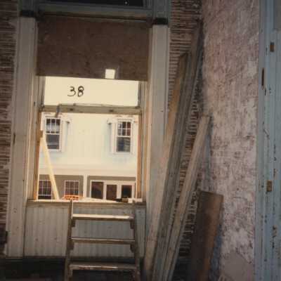 A window labeled number 38.