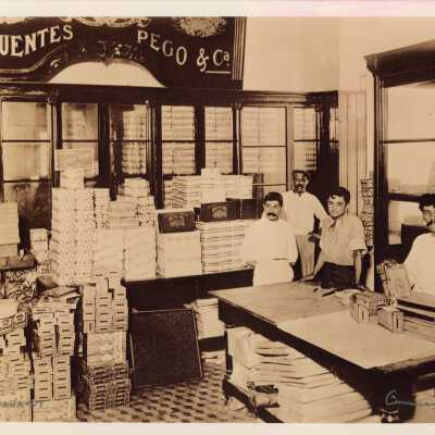 Men in a Tobacco factory in Cuba