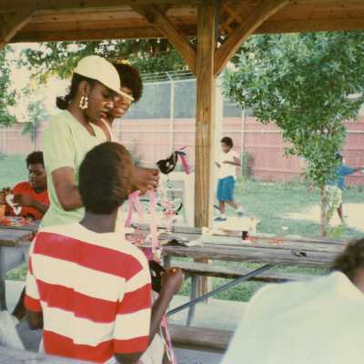 An unknown group of kids on a stage.