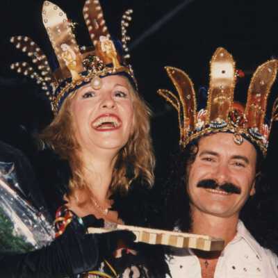 King Frank Cicalese and unknown Queen of Fantasy Fest.