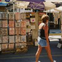 A vendor at the FF street fair.
