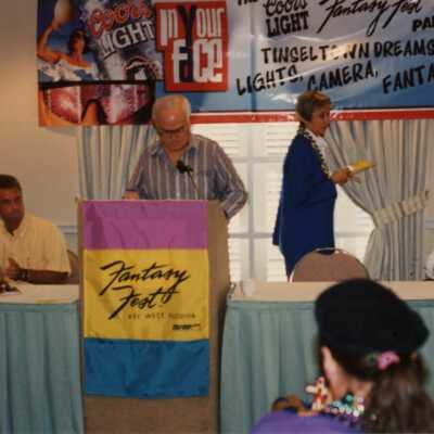 Unknown people at the Fantasy Fest meeting.