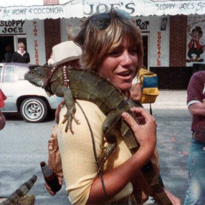 Unknown Woman with Iguana