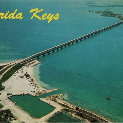 Postcard accordion of the Florida Keys
