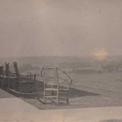 Chairs overlooking a field: Copyright: © Key West Art & Historical Society; Origformat: Print-Photographic