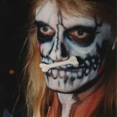 Unknown person dressed up.