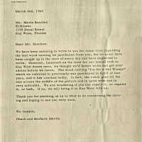 Letter Written by Charles Martin to Mario Sanchez