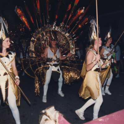 Key West Woman's club walking in the parade.