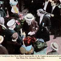 Henry Flagler at First Train Arrival in Key West