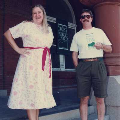 Susan Olsen and Greg Chelius at the Custom House