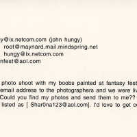 An email from Sharon wanting her photos emailed to her.