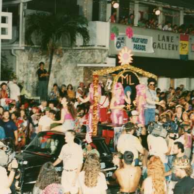 A float in the parade.