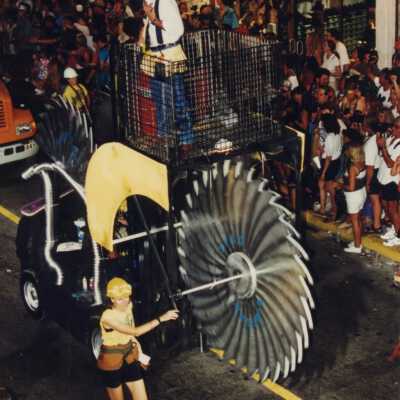 A float in the parade.
