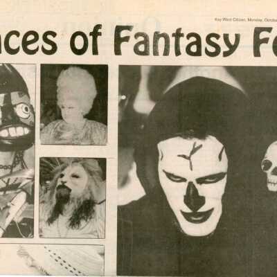 Multiple pictures and an article in the Key West Citizen of Fantasy Fest.