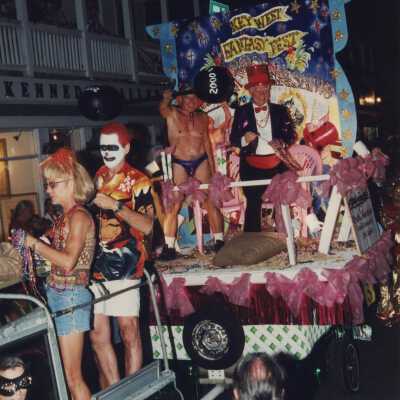 The grand marshal of the parade.