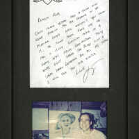 Jimmy Buffett Letter to Floy Thompson
