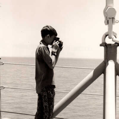 Unknown Boy on U.S. Navy Ship