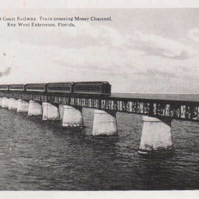 Florida East Coast Railway Train Crossing Moser Channel