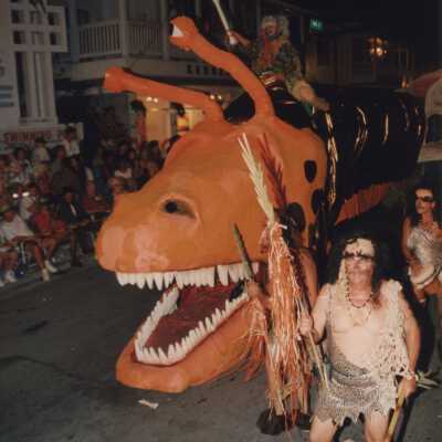 A float in the parade.