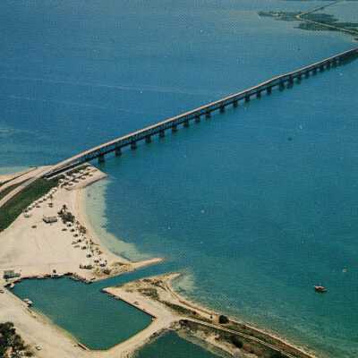 Aerial View of Bahia Honda Bridge