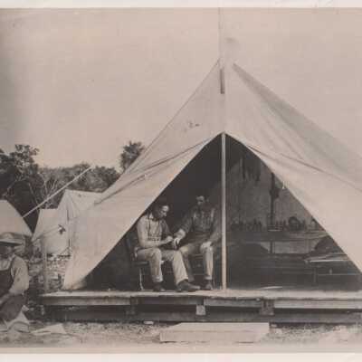 Florida East Coast Railroad first aid tent