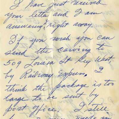 Letter Written by Mario Sanchez to Charles and Barbara Martin