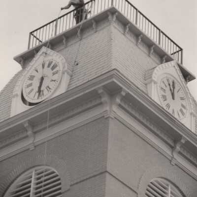 City Hall Clock Installation: Copyright: © Key West Art & Historical Society; Origformat: Print-Photographic