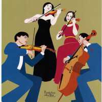          'Parker String Quartet' Impromptu Classical Concerts Poster; Copyright: © Key West Art & Historical Society; Origformat: Print-Photographic
   