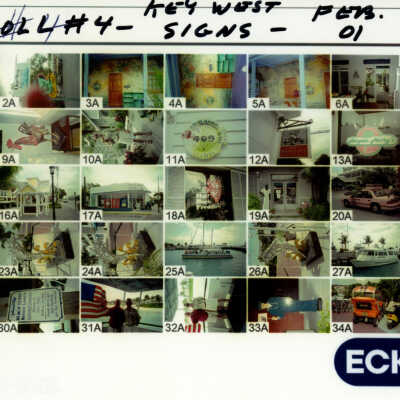Key West Images Contact Sheet - Roll 4