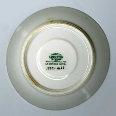 Saucer from the La Concha Hotel: © Key West Art & Historical Society