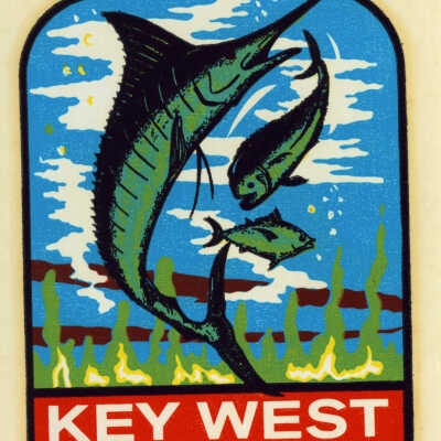 Key West Fish Travel Decal
