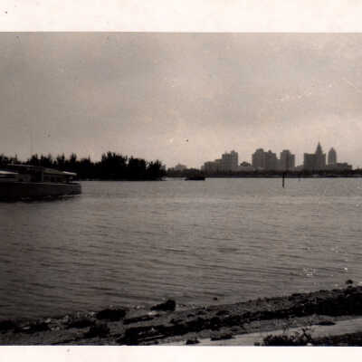 Miami skyline from Miami Beach