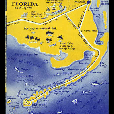 Via Famed Overseas Highway to Key West - The Nation's Southernmost City Brochure