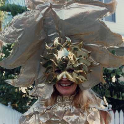 Unknown woman dressed up.