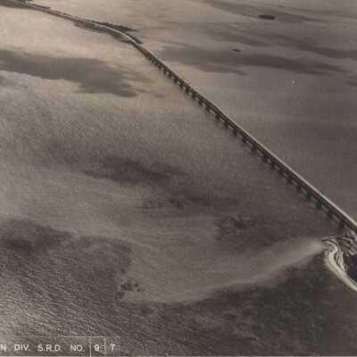 Aerial view of Bahia Honda Bridge
