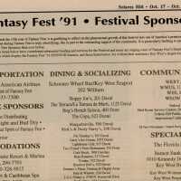 A list of sponsors and an article that reads Art in Motion in the Solares Hill.