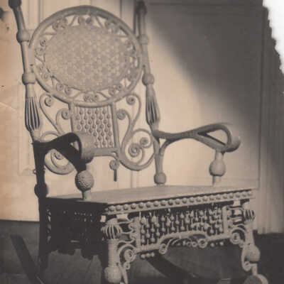 Wicker rocking chair