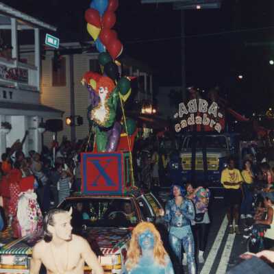 A few floats in the parade.