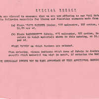 Key West Hand Print Fabrics Special Notice