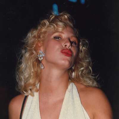 Unknown woman dressed up.