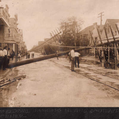 Storm damage on Duval Street